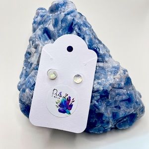 Moonstone stud earrings